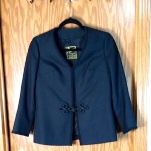 Princeton,Black Blazer Tailored Suit Jacket, VINTAGE, HONG KONG, Special Occasio